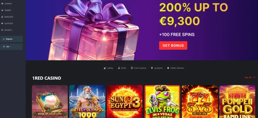 1red casino