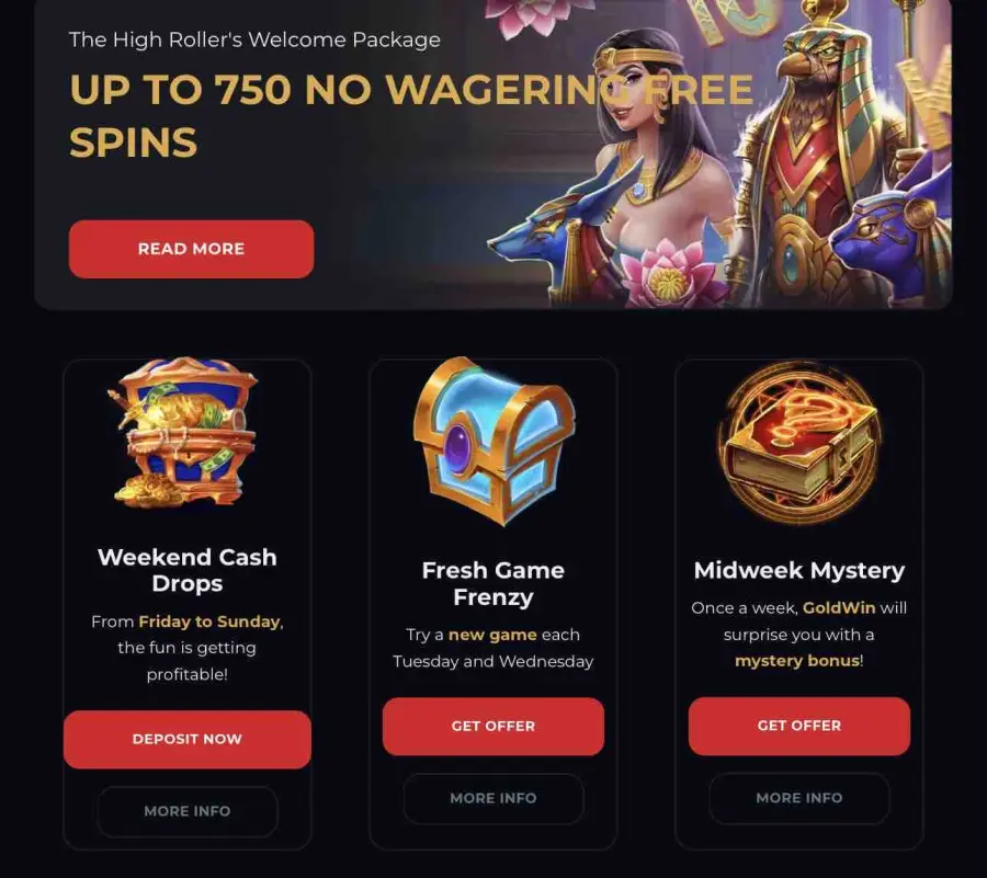 Goldwin casino login