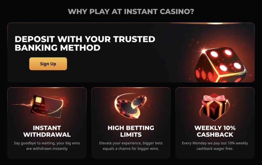 Instant casino login