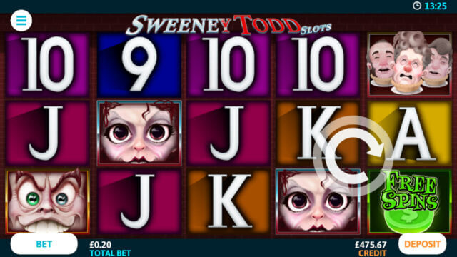 Sweeney Todd Slots in game screenshot - Online Slot - Dr Slot Casino