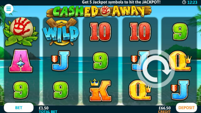 Cashed Away in game screenshot - Online Slot - Dr Slot Casino